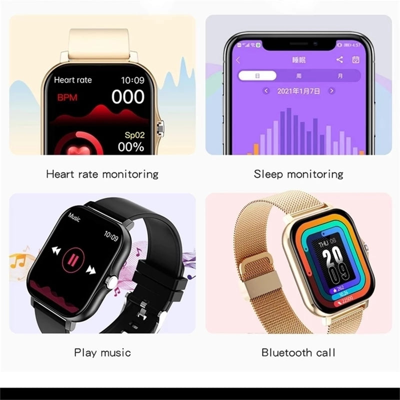 Smartwatch LIGE Unisex - Ganhe 1 pulseira.